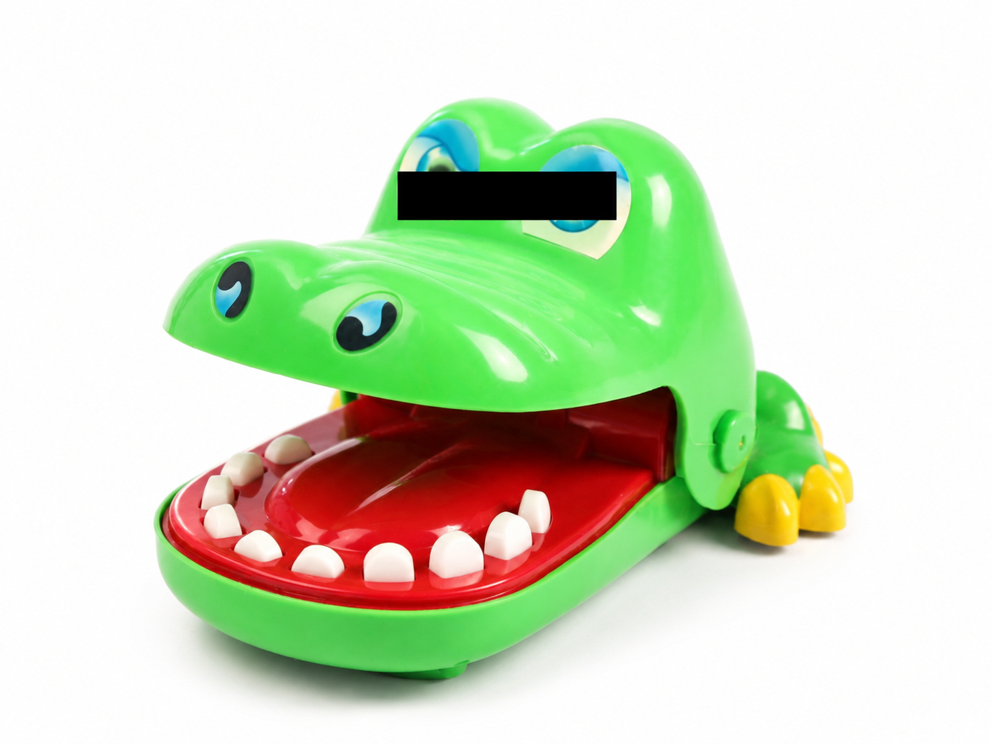 Krokodil-Spielzeug als Symbol für Zahntransplantation und kindgerechte Behandlung.